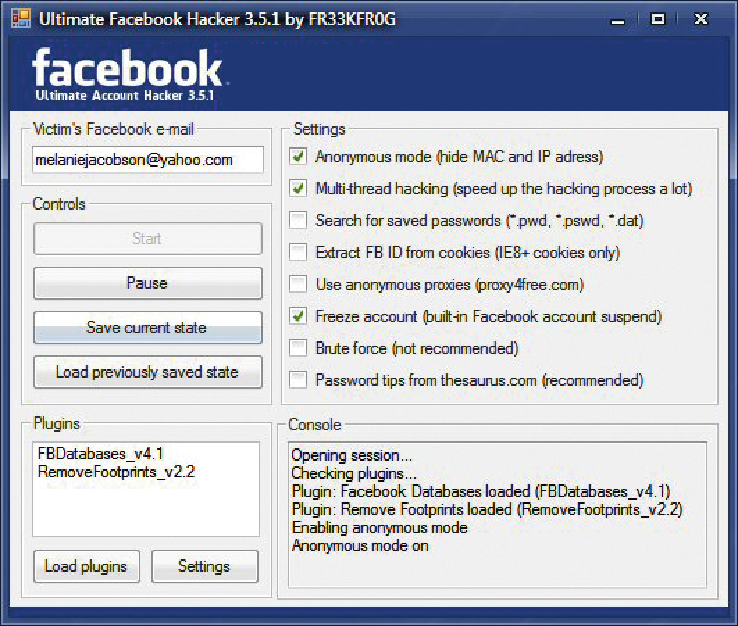 Fb account hacking software for pc